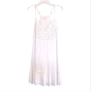 Maurices White Lace Midi Dress Size Large